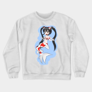 Fantail Goldfish Mermaid (Calico) Crewneck Sweatshirt